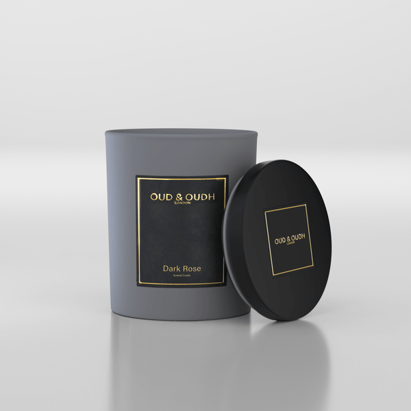 Dark Rose Luxury Scented Candle- Oud & Oudh London