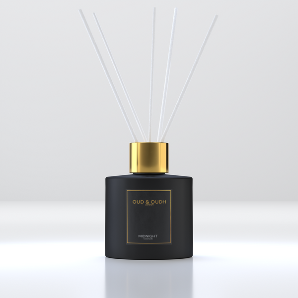 Midnight scented black luxury reed diffuser